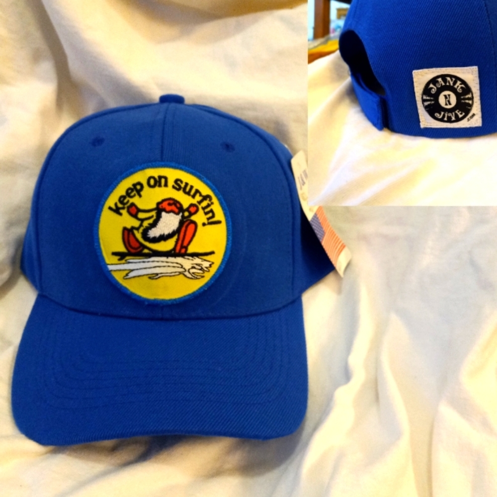 R Crumb's Mr. Natural "Keep on Surfin" vinage design hat "Keep on Truckin"